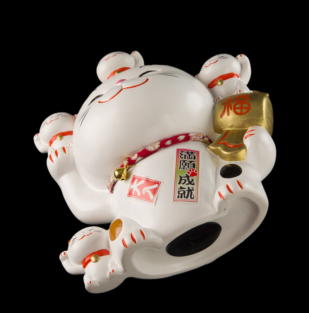Lot De 5 Maneki Neko – Chats Porte-bonheur – 5 Cm – 5 Coloris – Figurines Intérieur