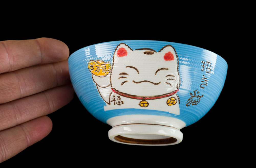 Bol Mikki Chat - Bleu, 12.6cm