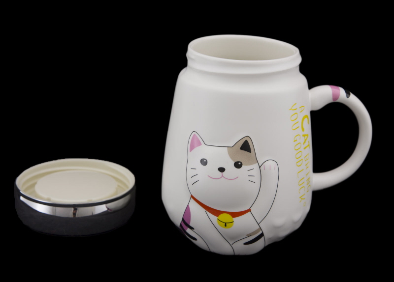 Tassa Bol Mug Chat Japonais Maneki Neko Chat Japonais Kawaii