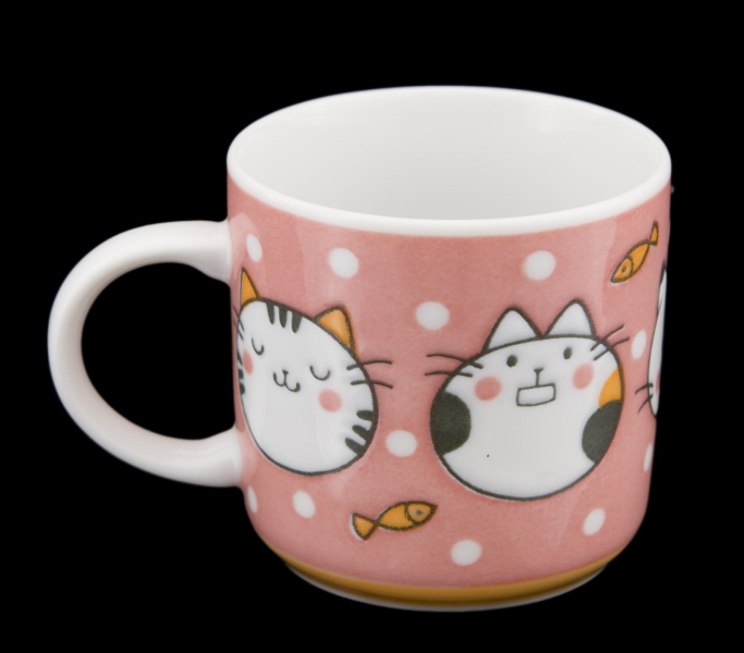 Tasses à Chat Vintage Tognana – Mugs Fun Cool Années 1970 – Set Occasion