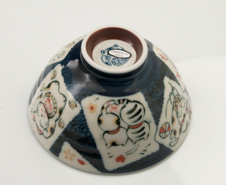 Grand Bol Chat Japonais Maneki Neko 19 Cm Porcelaine Du Japon Made In Japan 211 Collections Chats