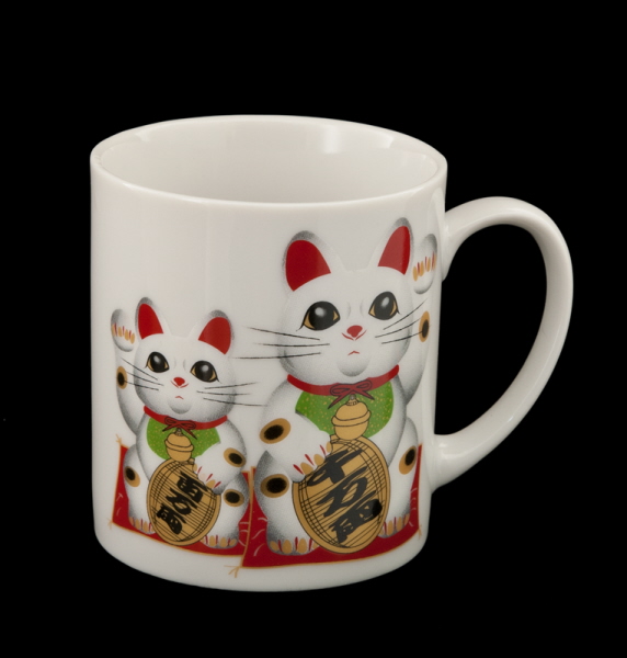 Tasse mug manekineko chat porte bonheur japonais maneki neko Japon 6970 